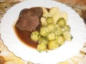 Rinderschmorbraten ~ Rosenkohl - Rezept