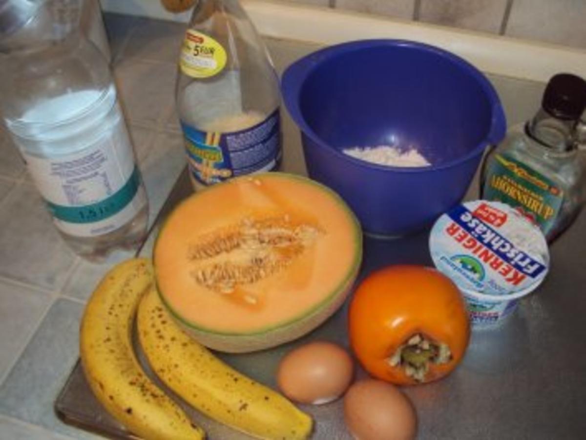 Dinkelpfannkuchen mit Früchten - einfach - 113 kcal/100g