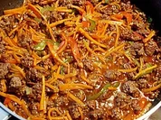 Chinesische Hackfleischpfanne - Rezept