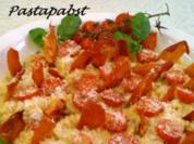 Kräuter Risotto mit Ofentomaten und Prosciutto - Rezept