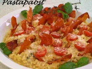Rezept: Kräuter Risotto mit Ofentomaten und Prosciutto Bild Nr. 3 Kräuter Risotto mit Ofentomaten und Prosciutto - Rezept - Bild Nr. 3