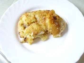 Schnitzel mit Kloßteig überbacken-mit Bild - Rezept