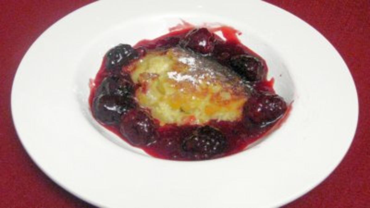 Birnen-Puffer mit Brombeer-Ragout - Rezept