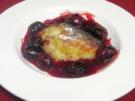 Birnen-Puffer mit Brombeer-Ragout - Rezept