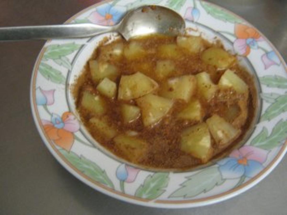 Marinierte, gebratene Ananas mit Honig-Joghurt-Sauce - Rezept - Bild Nr. 3
