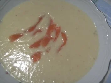 Selleri-Kartoffel-Süppchen mit Lachsstreifen - Rezept - Bild Nr. 7