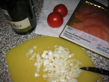 Tortiglioni mit beschwipstem Lachssößchen - Rezept - Bild Nr. 2