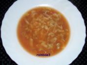 Kochen: Gemüsebrühe mit Nudeln - Rezept