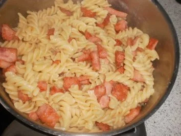 Schinkennudeln ~ Zucchini-Tomatensauce - Rezept - Bild Nr. 12