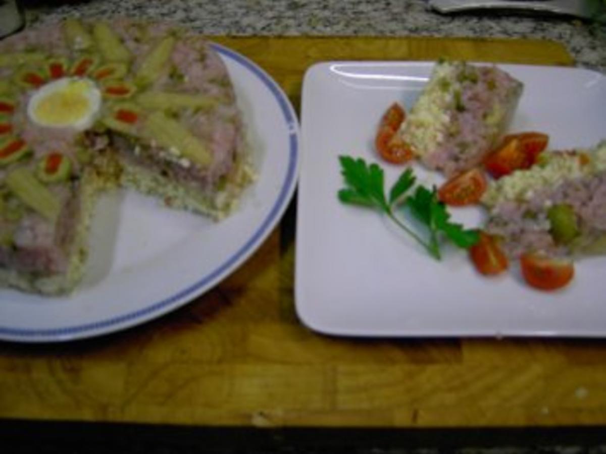 Schinken Käse Torte - einfach - 2 kcal/100g Schinken Käse Torte - einfach - 2 kcal/100g