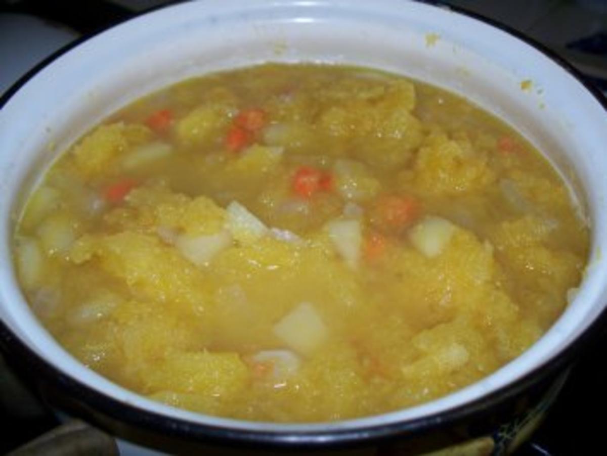 Eichelkürbis-Suppe / Acorn-Squash Soup - Rezept - Bild Nr. 5