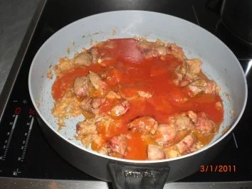 Leber in Tomaten-Rotweinsoße - Rezept - Bild Nr. 6