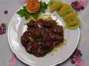 Paprika- Zwiebelgulasch - Rezept