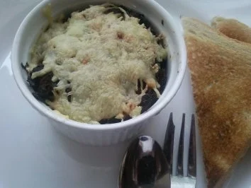 Hähnchen-Grünkohl überbacken - Rezept