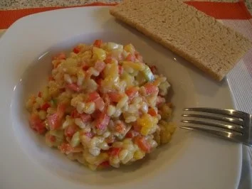 Rezept: Fruchtiger Sonnenweizensalat nach Weight Watchers Bild Nr. 3 Fruchtiger Sonnenweizensalat nach Weight Watchers - Rezept - Bild Nr. 3