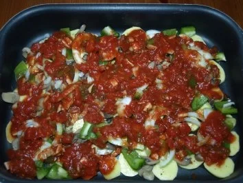 Kräuter-Knoblauchhähnchen auf Gemüsebett - Rezept - Bild Nr. 10