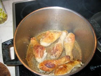 Rezept: Hähnchenunterkeulen in Glühweinsoße Bild Nr. 3 Hähnchenunterkeulen in Glühweinsoße - Rezept - Bild Nr. 3