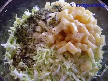 Chinakohlsalat mit Ananas - Rezept - Bild Nr. 4