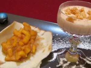 Panna Cöttchen, Pfirsich, Praline - Rezept