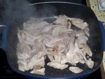 Rezept: Hähnchen Kebab, gebratenes Hühnerkeulenfleisch in pikanter Gemüsemischung Bild Nr. 5 Hähnchen Kebab, gebratenes Hühnerkeulenfleisch in pikanter Gemüsemischung - Rezept - Bild Nr. 5