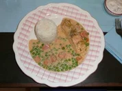 Rezept: Fisch : Gedรผnstetes Seelachsfilet mit gebundenem Mischgemรผse und Reis Fisch : Gedรผnstetes Seelachsfilet mit gebundenem Mischgemรผse und Reis - Rezept