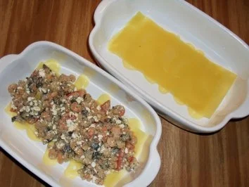 Rezept: Lasagne mit Krabbenfüllung Bild Nr. 3 Lasagne mit Krabbenfüllung - Rezept - Bild Nr. 3