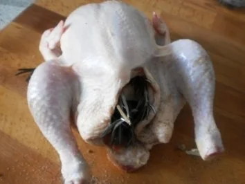 Gebratenes Hähnchen mit Rosmarin ~ buntes Gemüse ~ Reis - Rezept - Bild Nr. 5