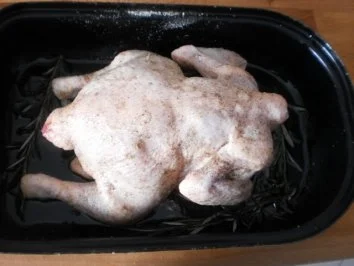 Gebratenes Hähnchen mit Rosmarin ~ buntes Gemüse ~ Reis - Rezept - Bild Nr. 6