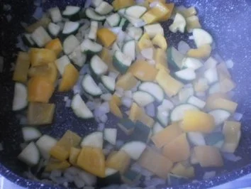 Gebratenes Hähnchen mit Rosmarin ~ buntes Gemüse ~ Reis - Rezept - Bild Nr. 11