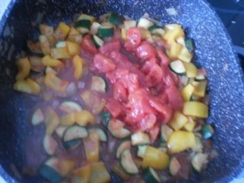 Gebratenes Hähnchen mit Rosmarin ~ buntes Gemüse ~ Reis - Rezept - Bild Nr. 12