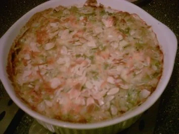 Spätzle - Lachs -Auflauf - Rezept