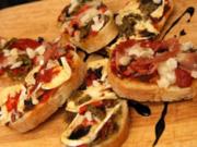 Bruscetta dreierlei (überbacken) - Rezept