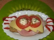 Irenes  schnelles rustikales Vollkornbrötchen mit Belag - Rezept