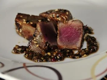 marinierte Thunfischwürfel - Rezept