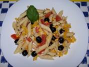 Nudelsalat, mediterran - Rezept