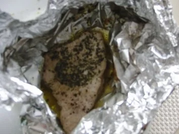 Pute : In der Folie eine feine Putenbrust mit Kräuterbutter - Rezept - Bild Nr. 3