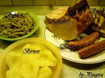 Birnen,Bohnen und Speck - Rezept - Bild Nr. 3