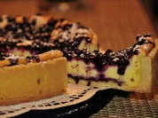 Topfenkuchen mit Heidelbeeren - Rezept