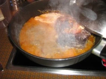 Sauerbraten in Senfsoße mit Semmelknödel und Endiviensalat - Rezept - Bild Nr. 3