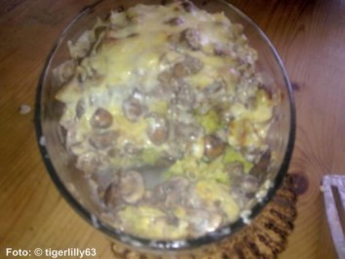 Wirsing-Hack-Gratin mit Champignons - Rezept - Bild Nr. 2