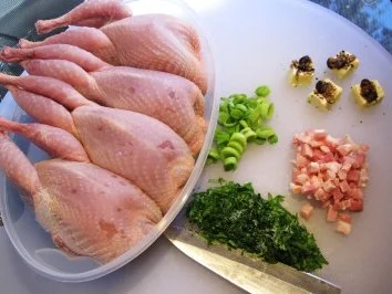 Wachteln mit pikanter Füllung - Rezept - Bild Nr. 3