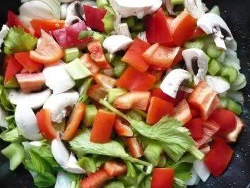 Rezept: Hackbällchen - Gemüsepfanne Bild Nr. 4 Hackbällchen - Gemüsepfanne - Rezept - Bild Nr. 4