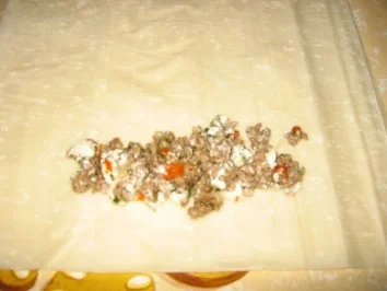 Strudelröllchen mit Hack - Rezept - Bild Nr. 3