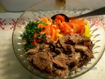 Rezept: Rindfleischsalat Italien Bild Nr. 4 Rindfleischsalat Italien - Rezept - Bild Nr. 4