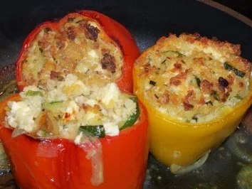 Würzige Paprikaschoten - Rezept