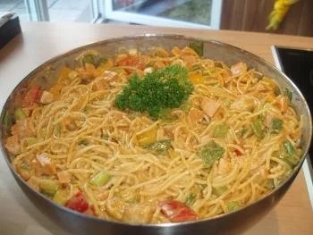 Rezept: Spaghettisalat Spaghettisalat - Rezept
