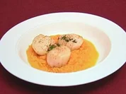 Jakobsmuscheln auf Ingwer-Möhrenmus (Davorka Tovilo) - Rezept