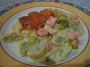 Rezept: Maultaschenauflauf mit Lauch Maultaschenauflauf mit Lauch - Rezept