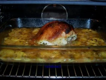 Rezept: Kochen: Marinierte Hähnchenbrust auf Kartoffelscheiben Bild Nr. 8 Kochen: Marinierte Hähnchenbrust auf Kartoffelscheiben - Rezept - Bild Nr. 8