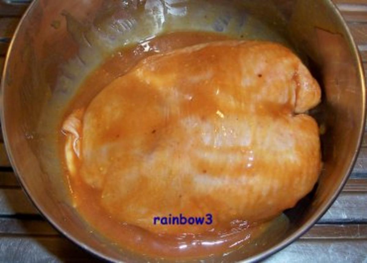 Kochen: Marinierte Hähnchenbrust auf Kartoffelscheiben - Rezept - Bild Nr. 3